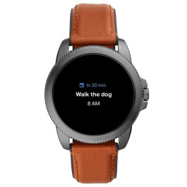 Uhrenarmband Fossil FTW4055 Leder Braun 22mm